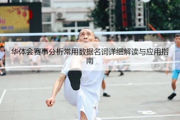 华体会赛事分析常用数据名词详细解读与应用指南
